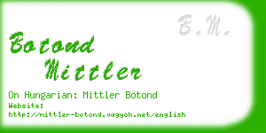 botond mittler business card